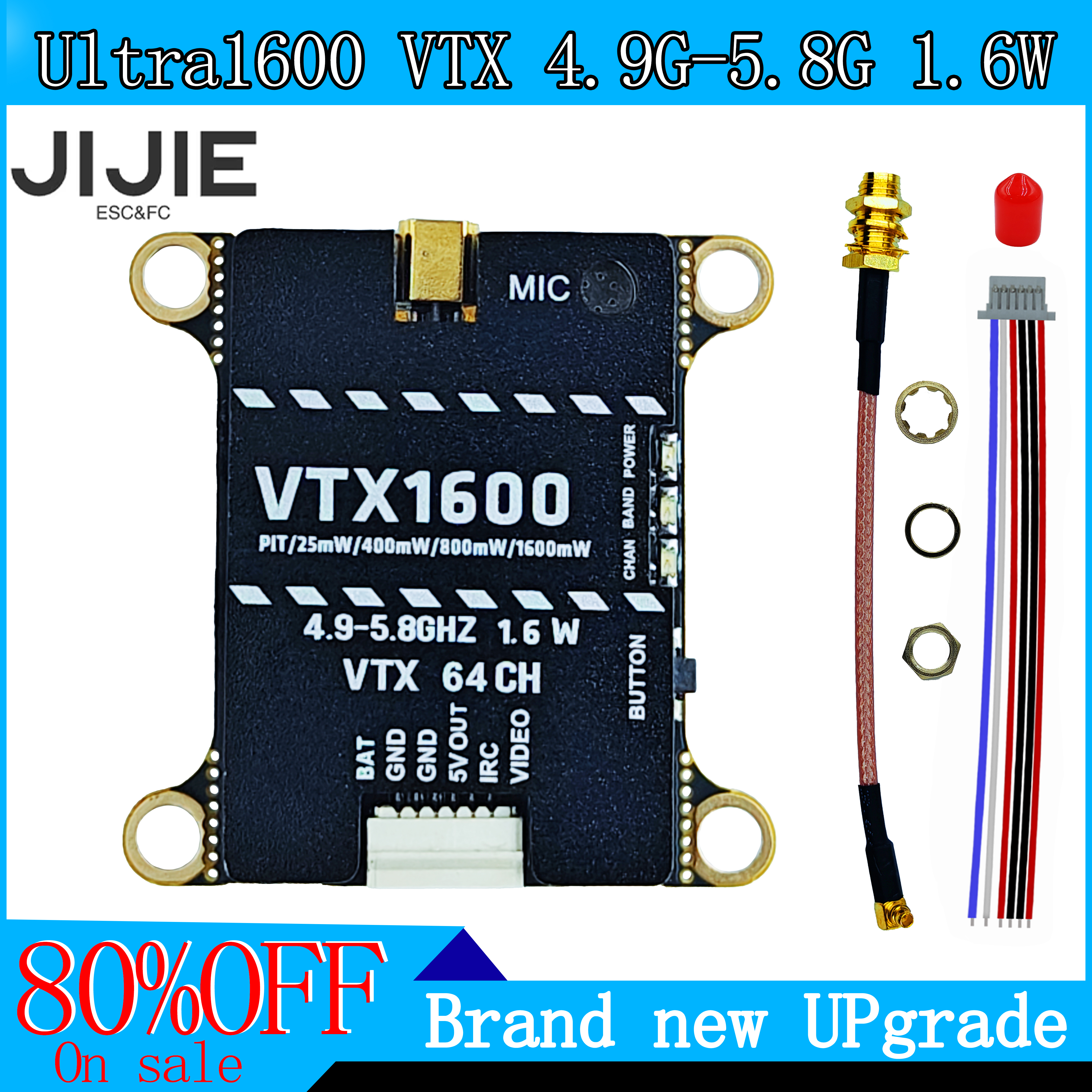 JIJIE Original new 1.6W VTX 2. - Drone Kit With Camera のレビューと価格