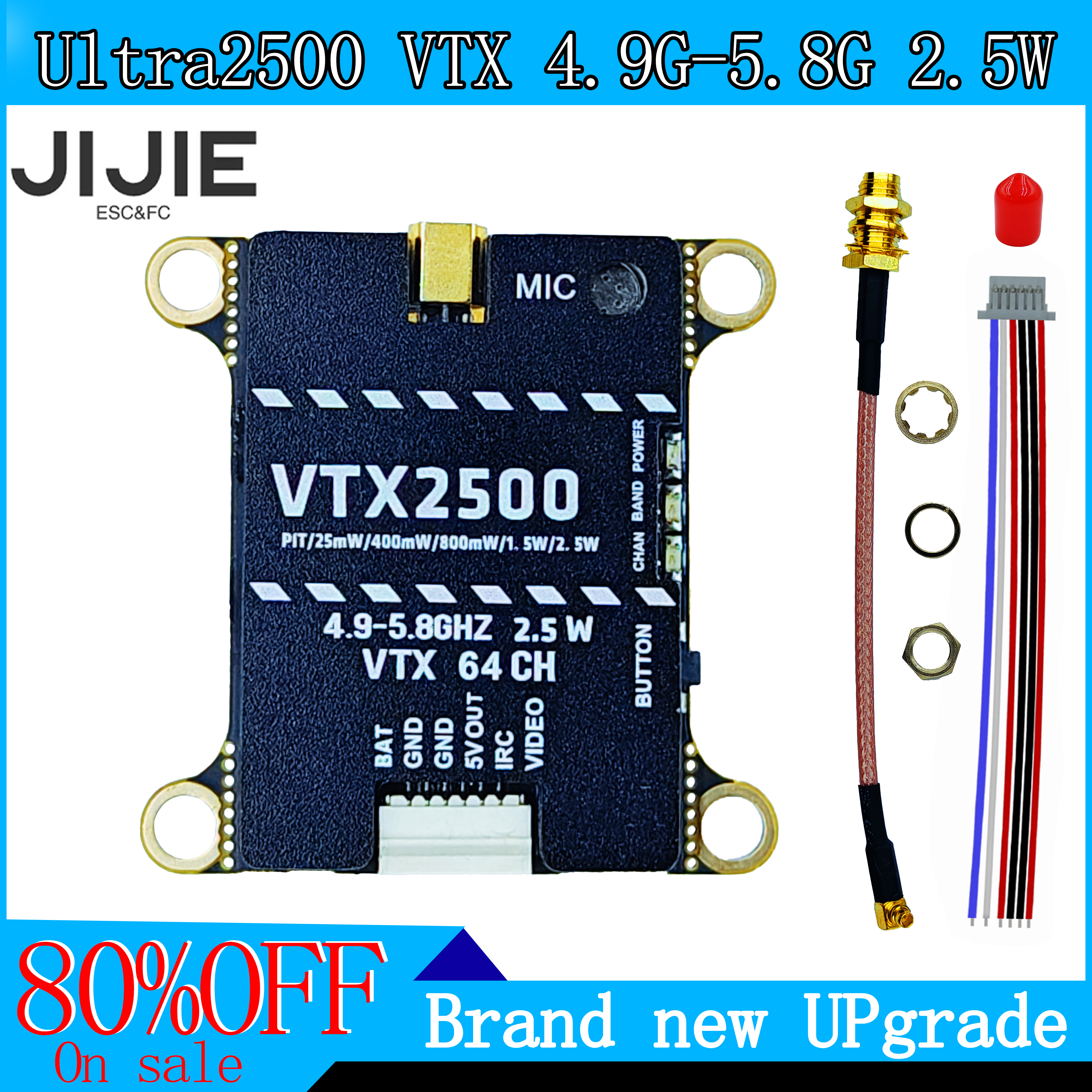 JIJIE Original new 1.6W VTX 2. - Drone Kit With Camera のレビューと価格
